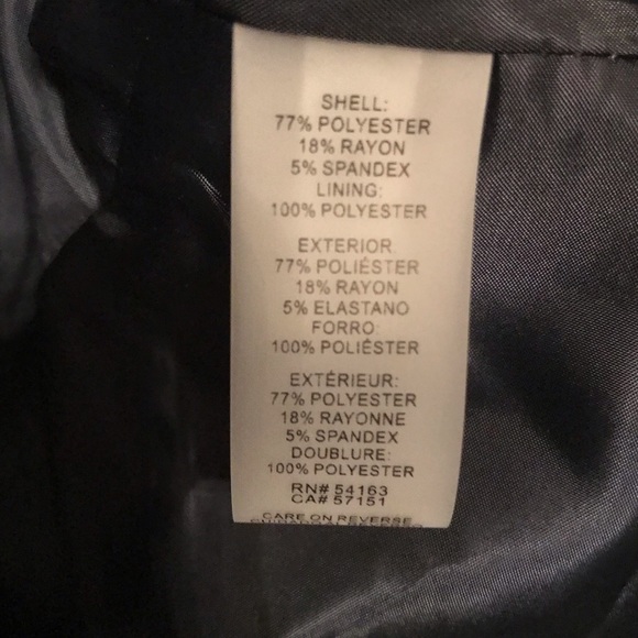 NWT Calvin Klein Zip-Up Blazer - Picture 7 of 8